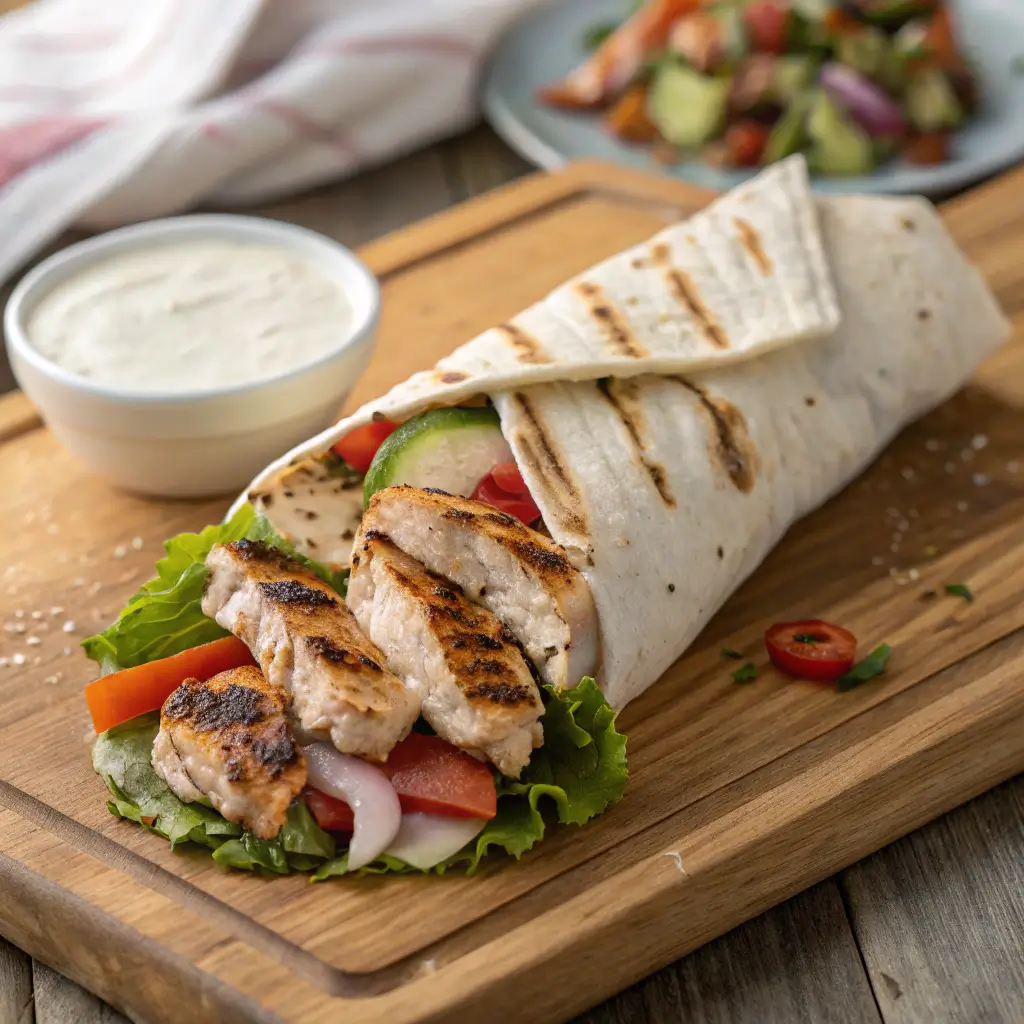 grilled chicken wrap