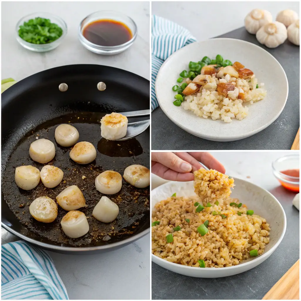 Step-by-Step Stir-Fried Rice Recipe with Scallops