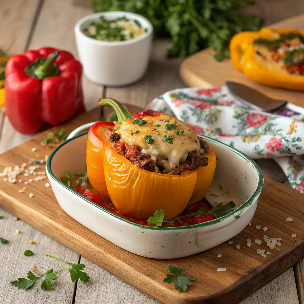 stuffed bell peppers no rice