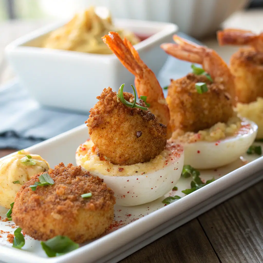 Cajun Shrimp Deviled Eggs