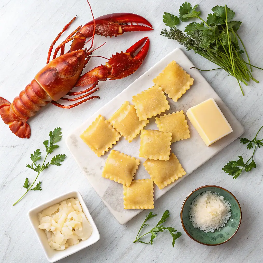 Ingredients Needed for Lobster Ravioli 