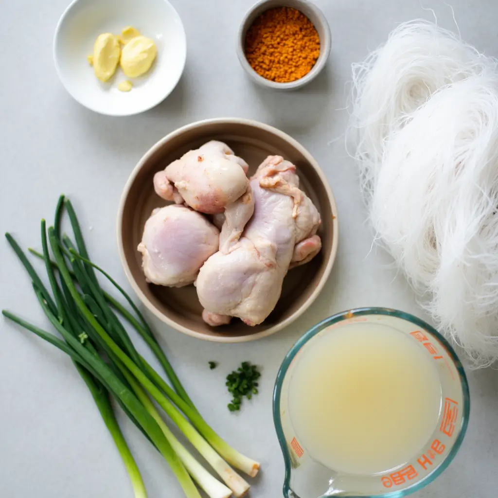 Ingredients for the Perfect Chicken Long Rice Recipe
