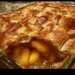 Triple Crust Peach Cobbler